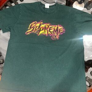 Supreme Scratch Tee (Green) – Size Medium, Excellent Condition